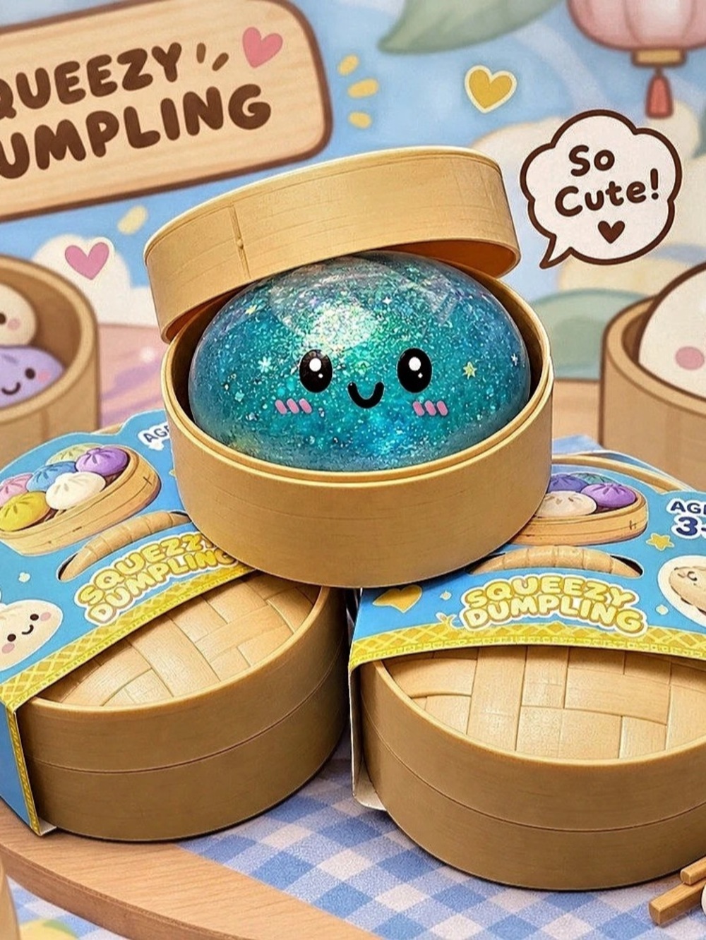 Glitter Squishy Dumpling